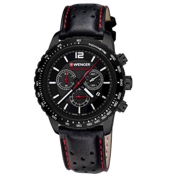 Image of IP sort rustfri stål Roadster Black Night quartz med chronograph Herre ur fra Wenger